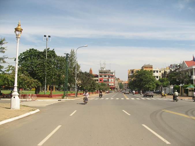 Cambodja wegen, weg in Phnom Penh
