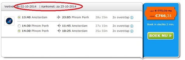 Tips goedkope vliegtickets boeken naar Cambodja